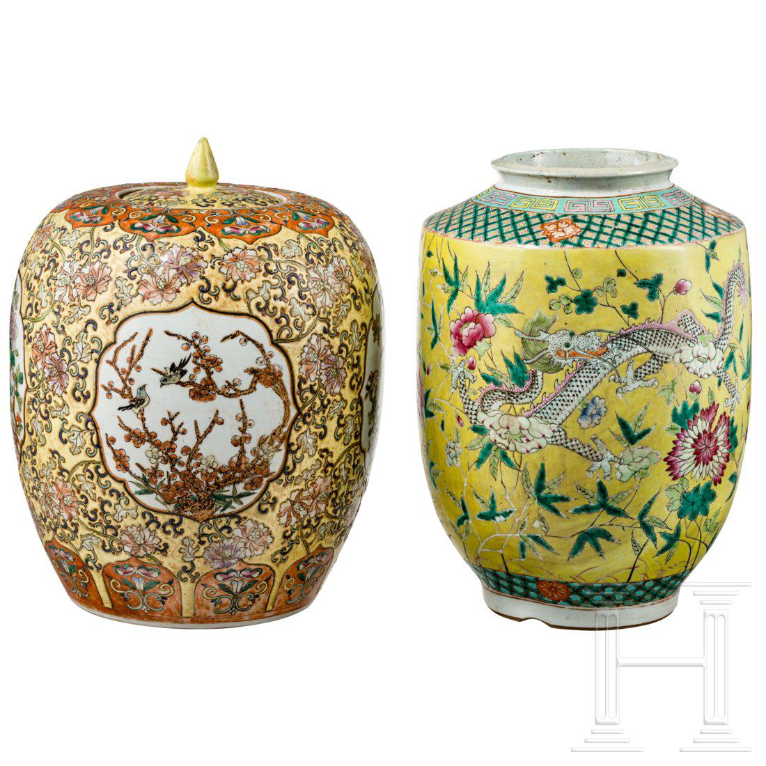 Two Chinese vases, 19th/20th century (1 of 4)