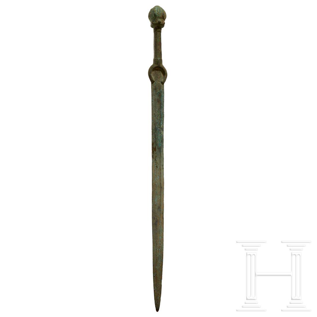 A Luristan bronze sword, circa 11th - 10th century B.C. (1 of 5)