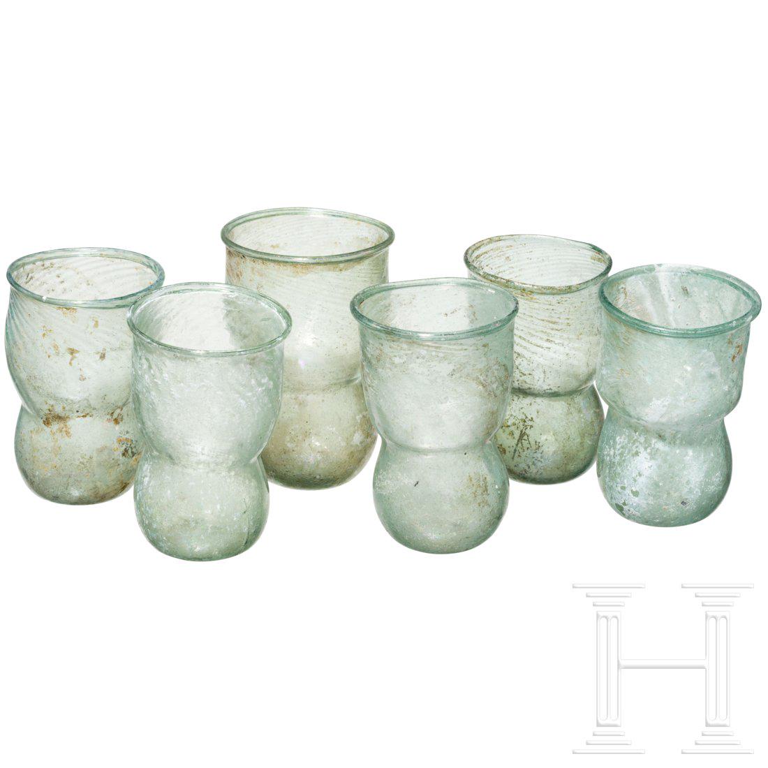 Six early Byzantine bulb shaped lamps of a (1 of 2)