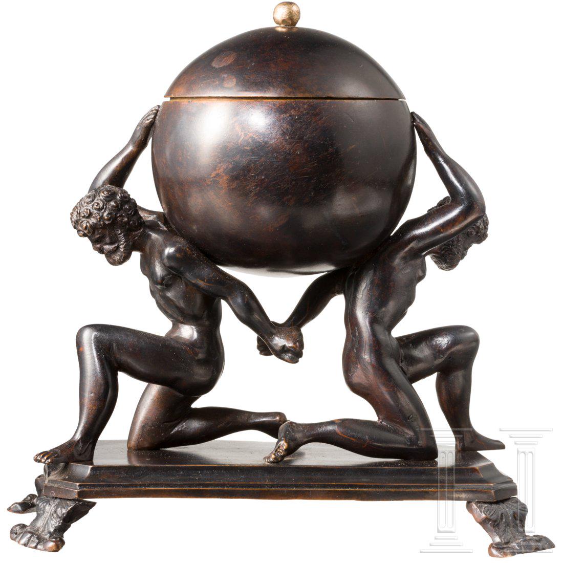 An Italian inkstand in the style of the Renaissance, (1 of 3)