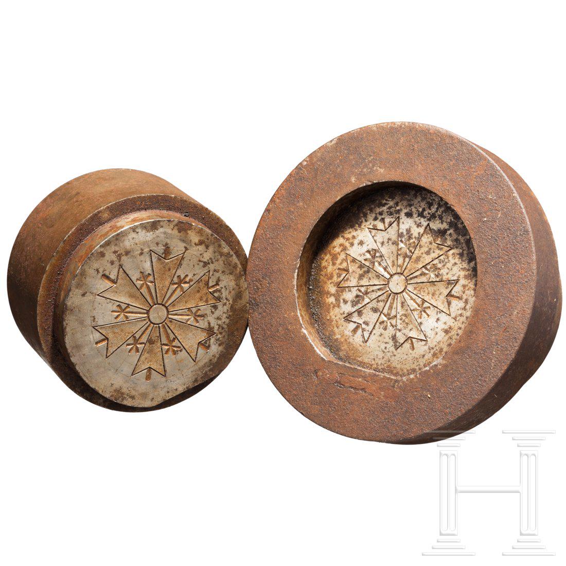 A pair of embossing tools for a Baltic Grand Cross (1 of 2)