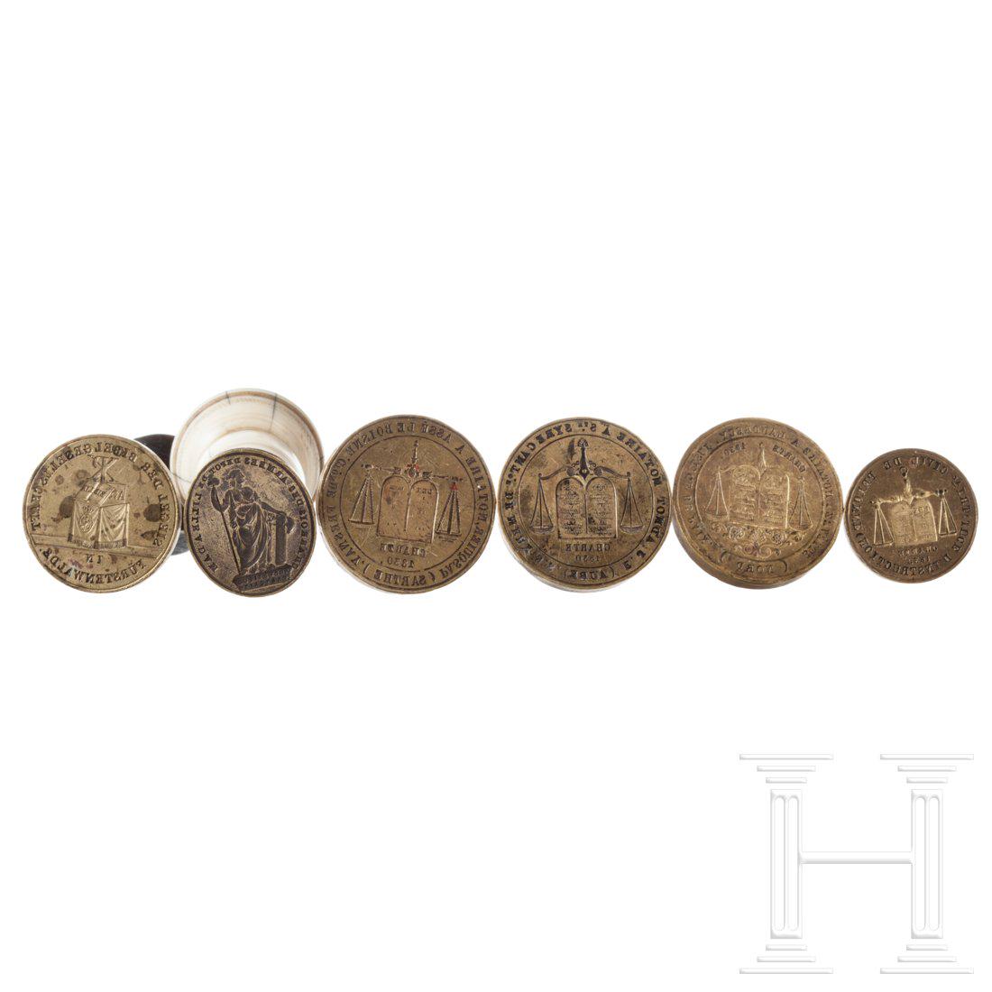 Four French and German matrixes from solicitor's seals (1 of 2)