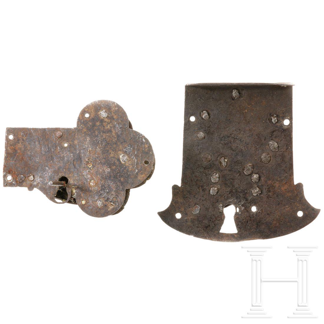 Two small German locks, 16th century (1 of 2)