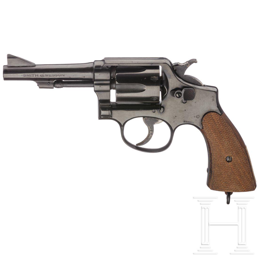 Smith & Wesson Military & Police, Victory Model,: Smith & Wesson Military & Police, Victory Model, British ServiceCal. .38 S & W, SN. V12907, nummerngleich. Blanker Lauf, LÃ¤nge 4". SechsschÃ¼ssig. Britischer Beschuss. Fertigung um 1942. Standard