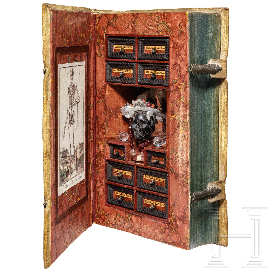 A secret German poison cabinet in book form, (1 of 7)