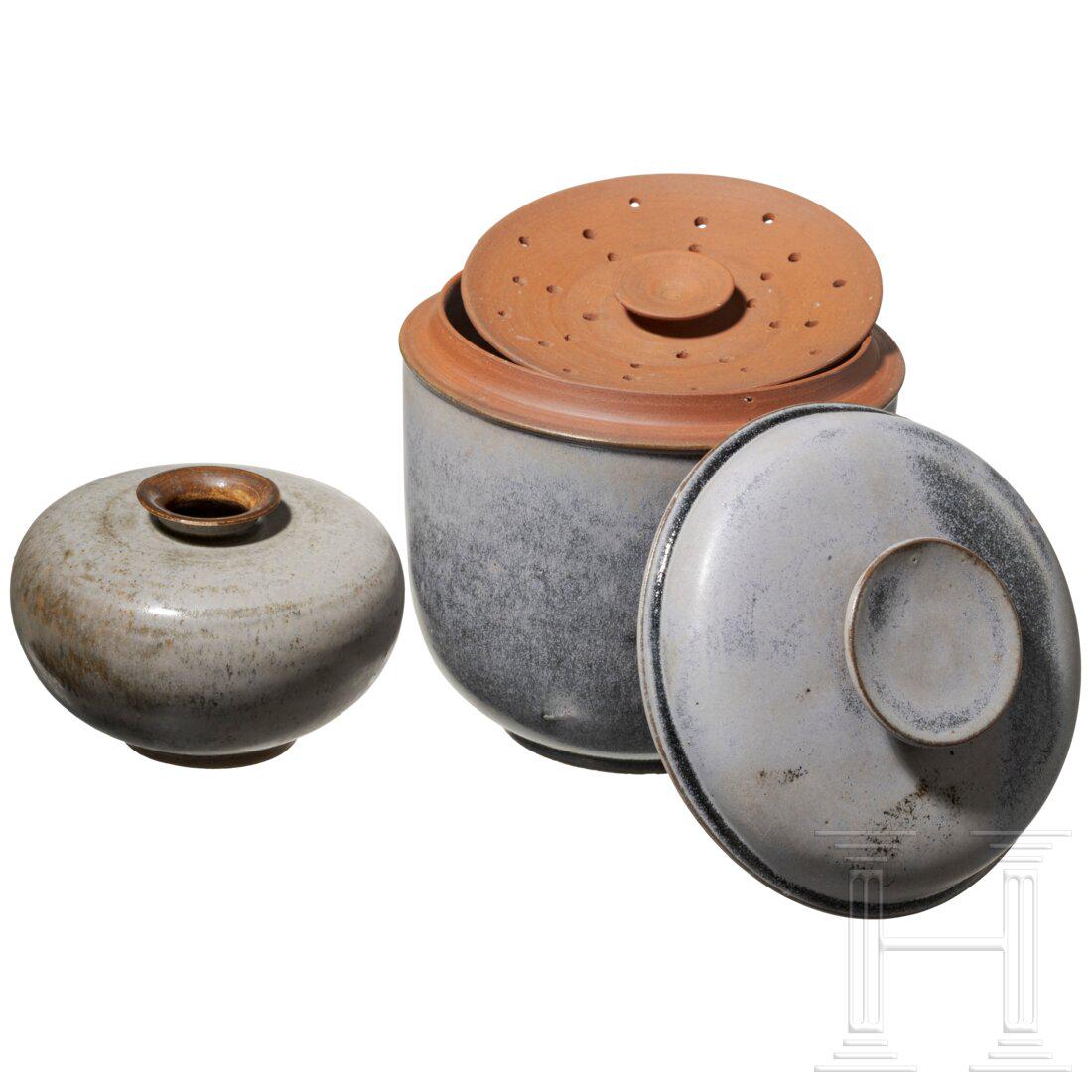 A Bauhaus vase and box from the Otto Lindig workshop (1 of 7)