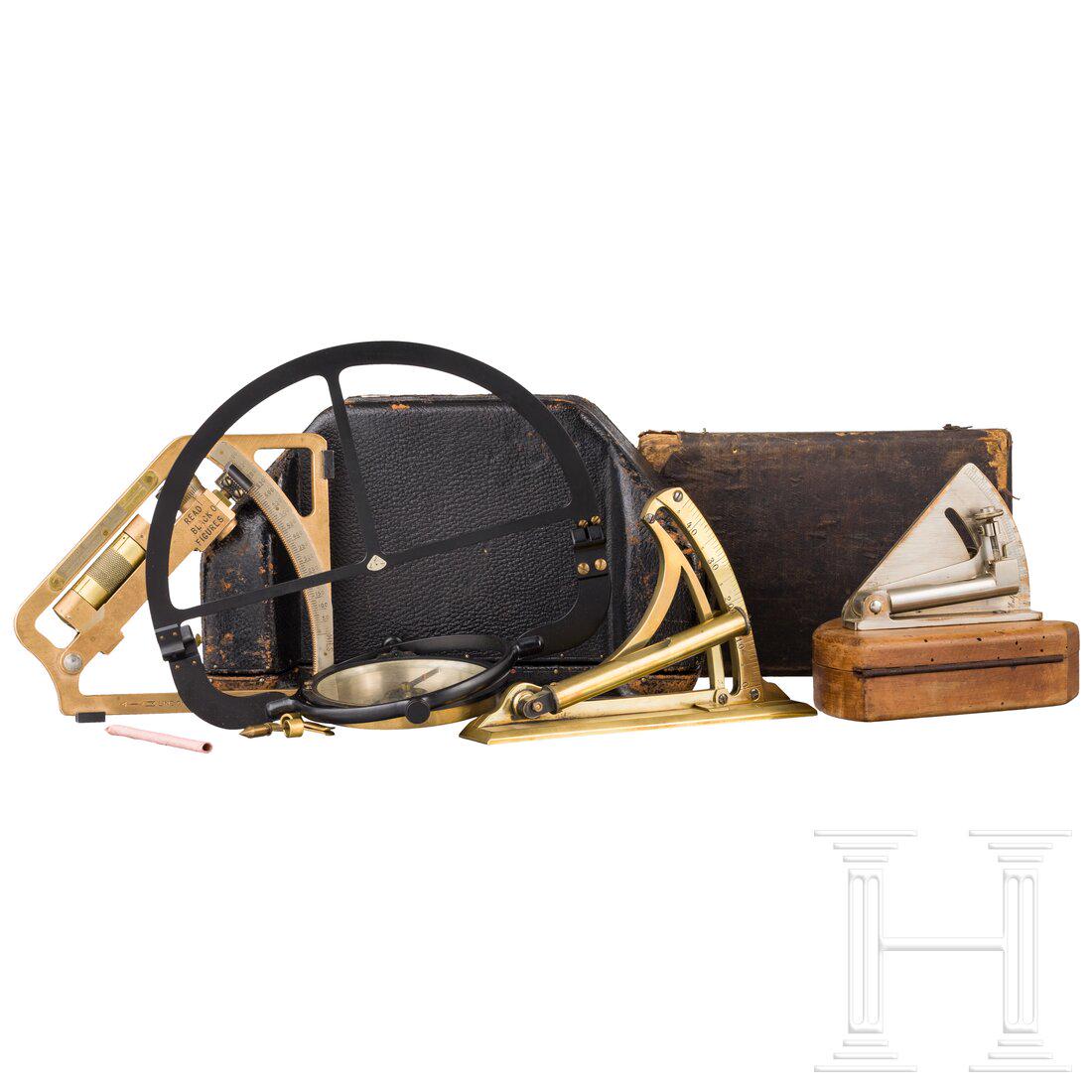 Four angle measuring instruments, European, 19th/20th (1 of 2)