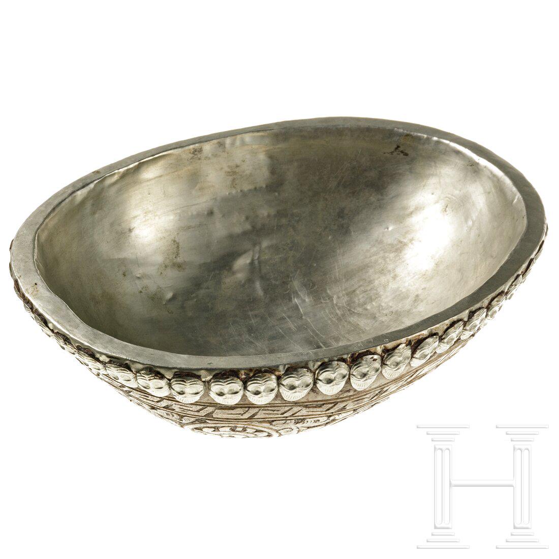 A Tibetan ritual bowl (kapala), circa 1900 (1 of 3)