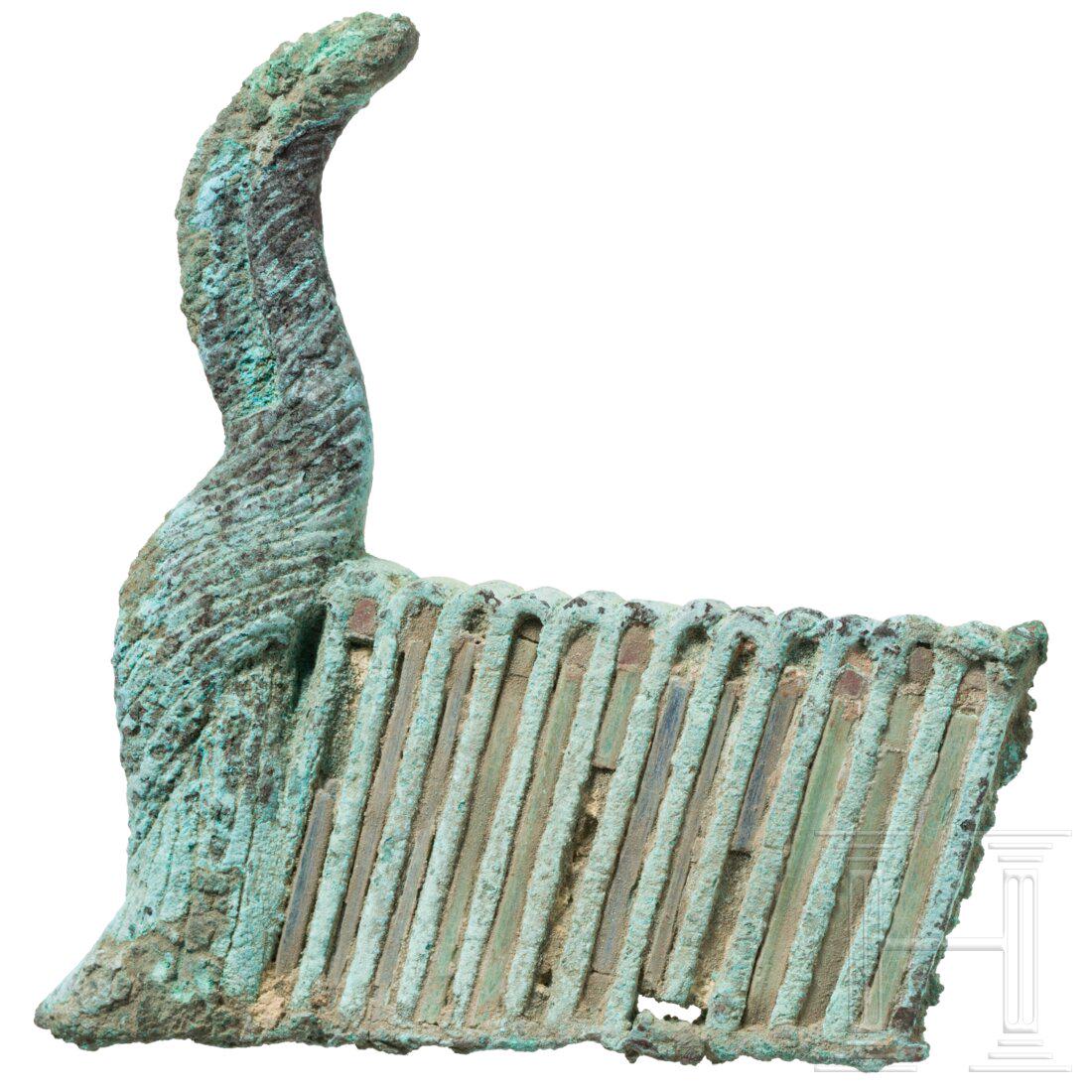 A fragment of an Egyptian feather crown, 2nd millenium (1 of 3)