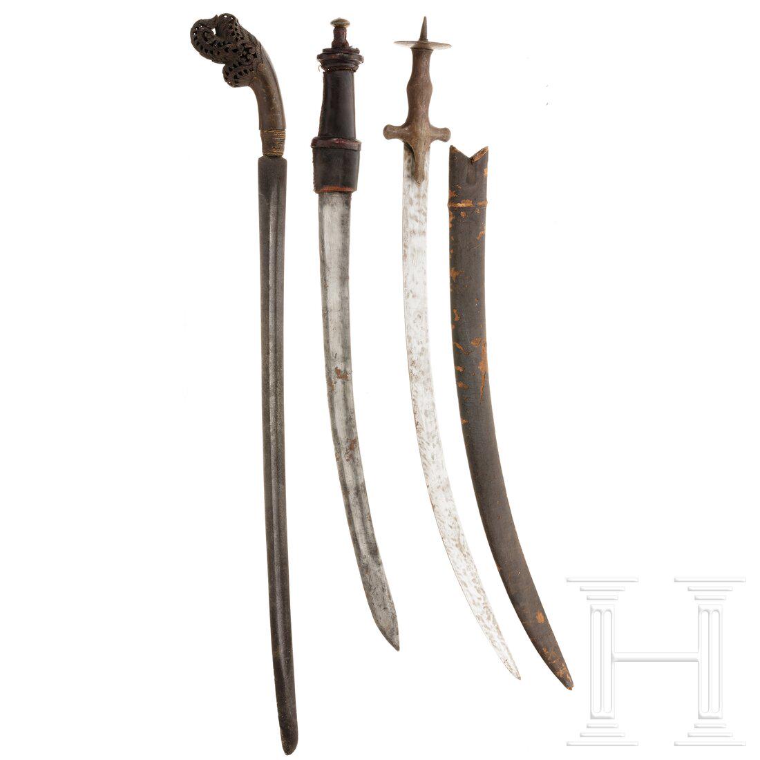 Three Oriental edged weapons, 19th/20th century (1 of 3)
