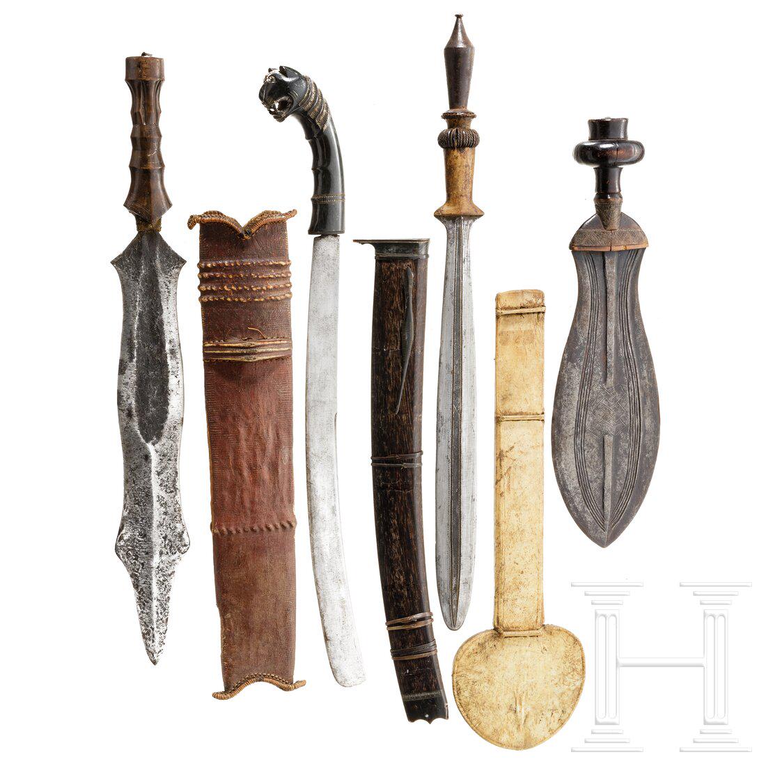 A small collection of African and South Asian edged (1 of 5)