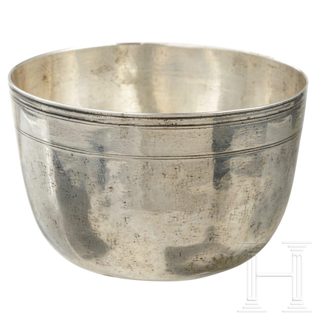 A silver "Tumbler" cup, Augsburg, Paul Solanier (Master 1665 - 1724), 1675 - 1678 (1 of 3)