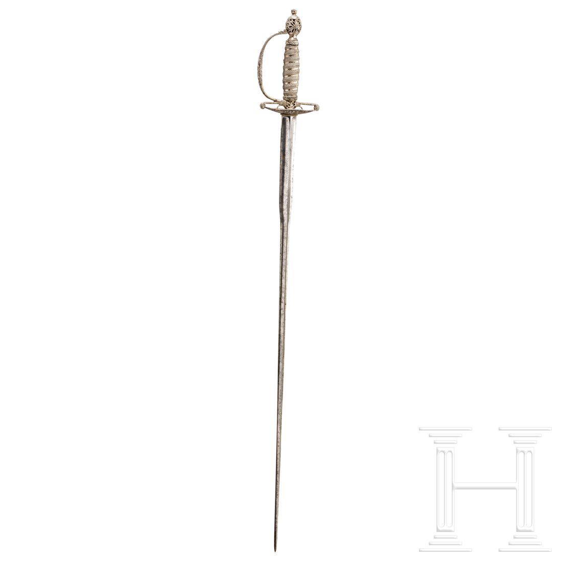 An English silver-mounted gala sword, late 18th century (1 of 7)