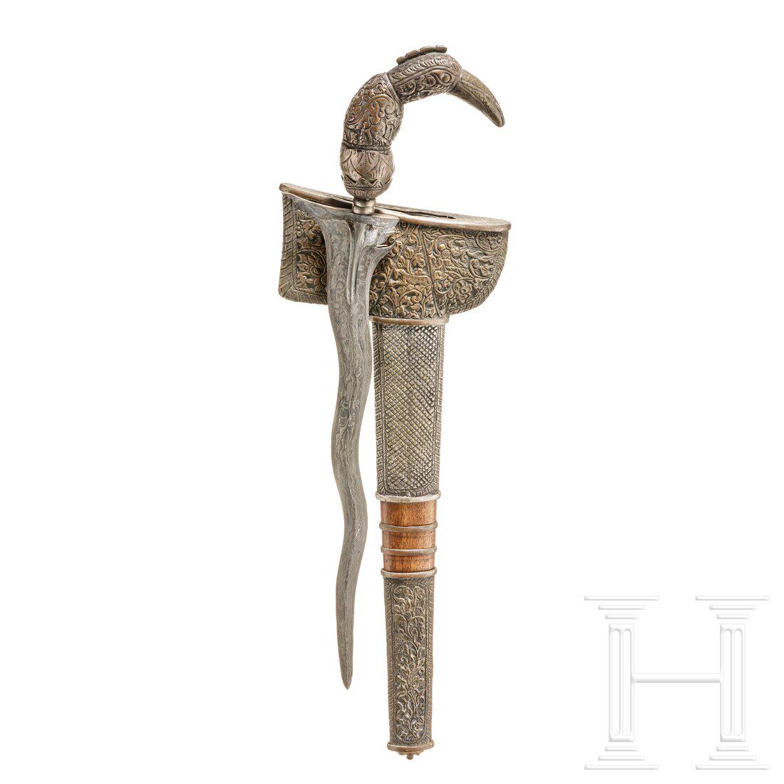 An Indonesian kingfisher-kris, circa 1900 (1 of 2)