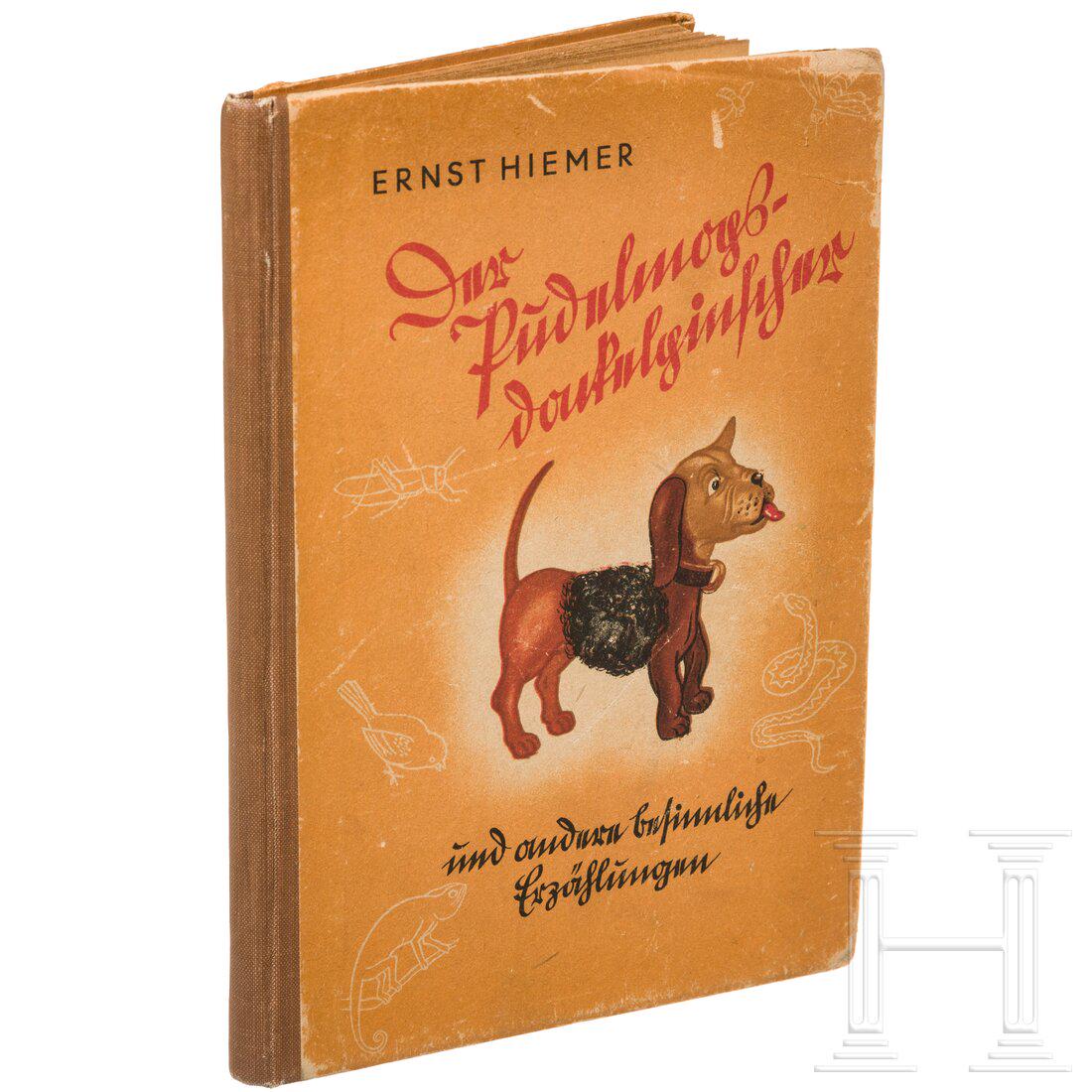 Ernst Hiemer "Der Pudelmopsdackelpinscher": Ernst Hiemer "Der Pudelmopsdackelpinscher"Stark antisemitisches Buch von Ernst Hiemer, 96 teils illustrierte Seiten, erschienen in Julius Streichers Verlag "Der Stürmer", Nürnberg 1940, Druc
