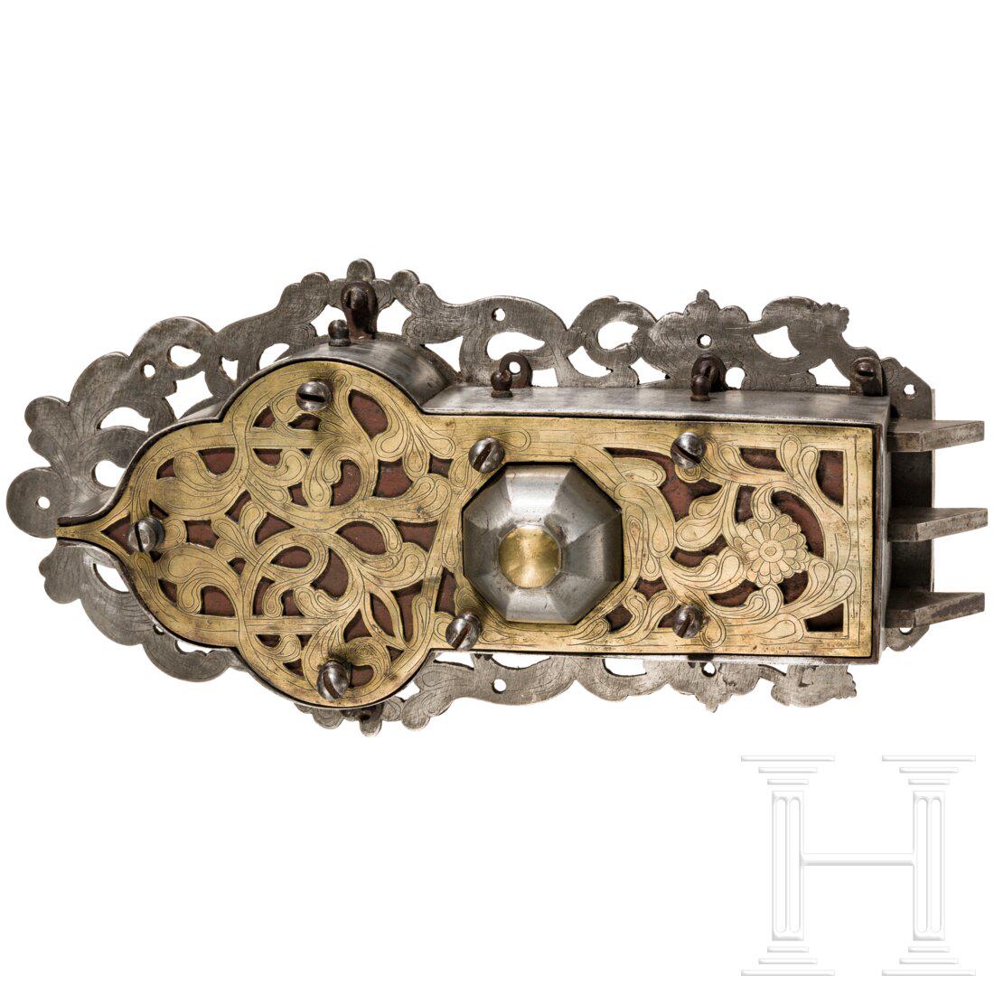 A large iron lock, circa 1720 (1 of 3)