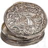 An Ottoman silver box, 19th century