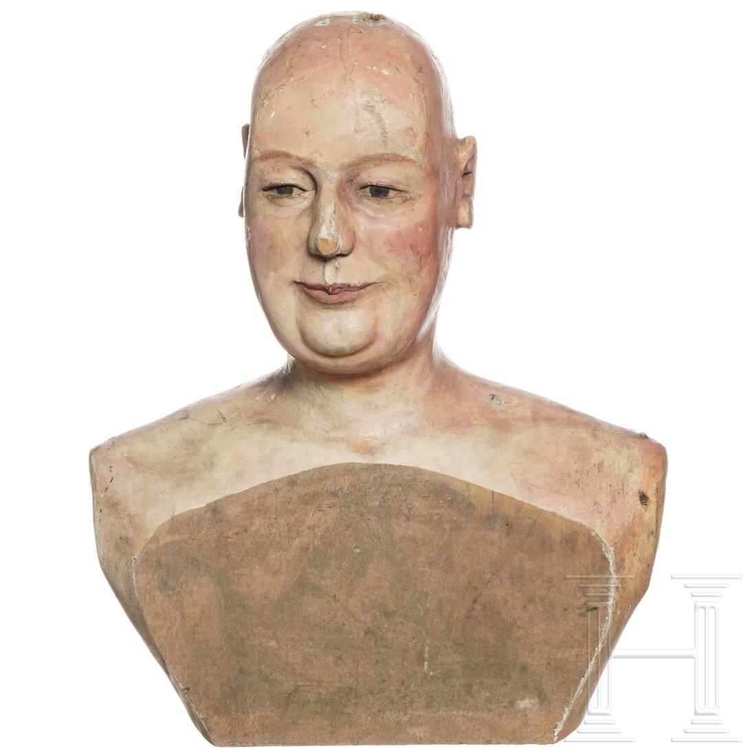 A North Austrian wooden male dummy head (mannequin), circa 1920 (1 of 6)