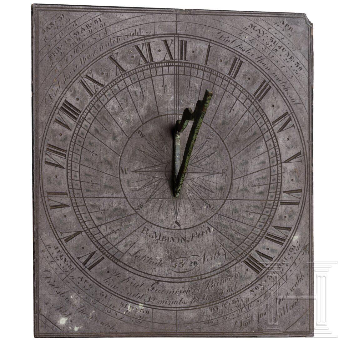 A Richard Melvin garden sundial, London, circa 1850 (1 of 3)