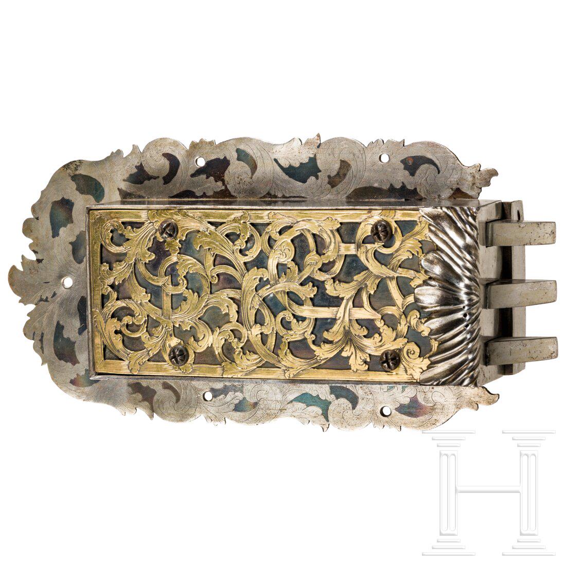 A large German iron lock, circa 1720 (1 of 3)