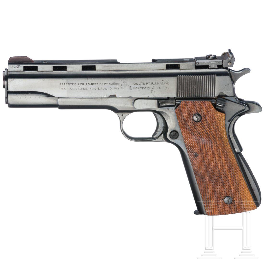 A Colt Mod. 1911 A 1, modified: A Colt Mod. 1911 A 1, modifiedCal. .45Auto, SN. 7791193, SiebenschÃ¼ssig. Dt. Beschuss. Mikrovisier mit ventiliertem Schlitten. Ordonnanzbeschriftung. Ãœberarbeitet, geschliffen, nachbrÃ¼niert, 