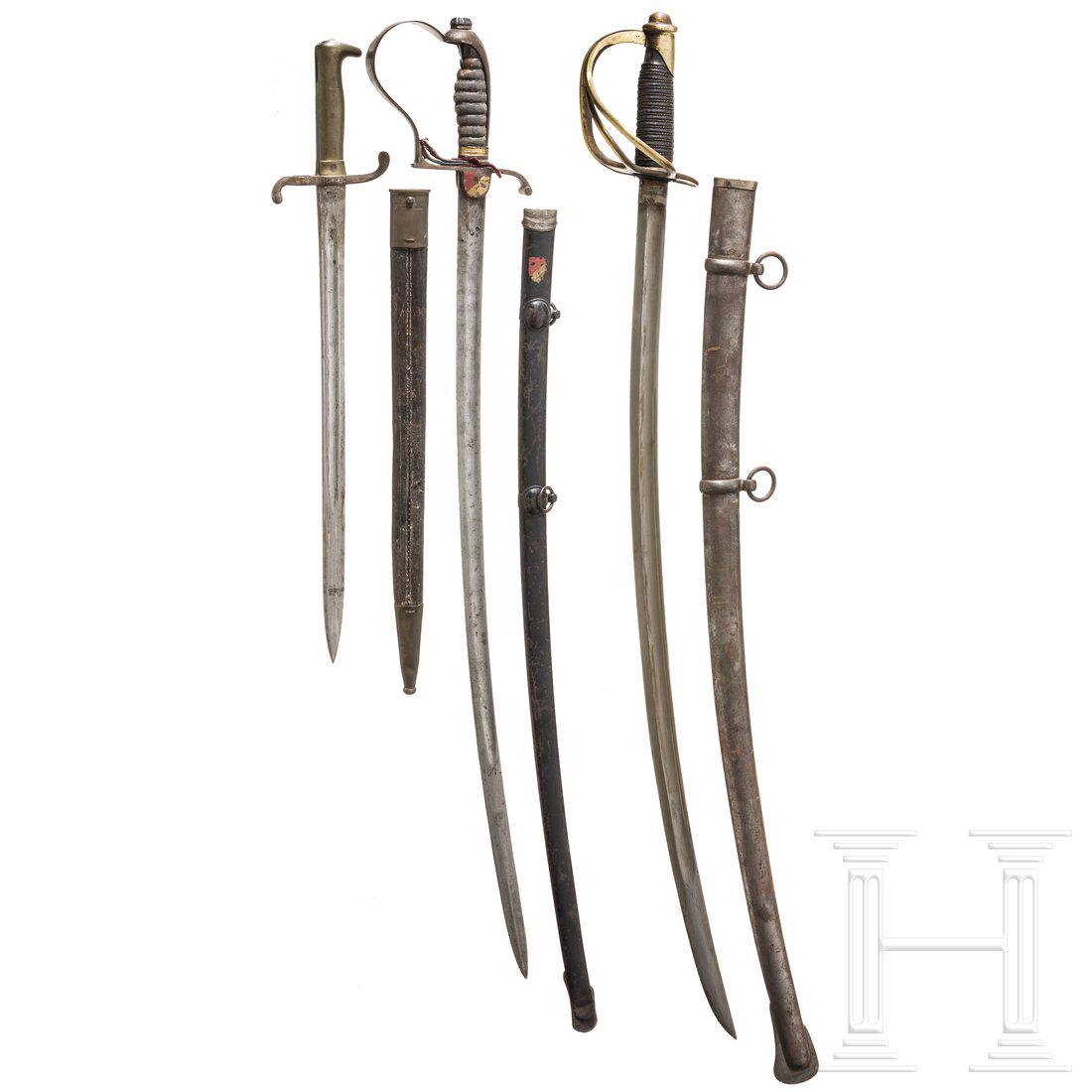 Three edged weapons, 19th/20th century (1 of 8)