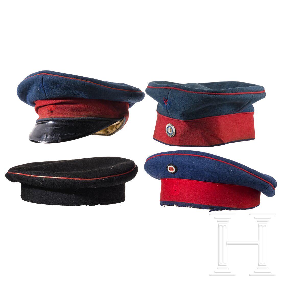 Four Bavarian visor hats (1 of 10)