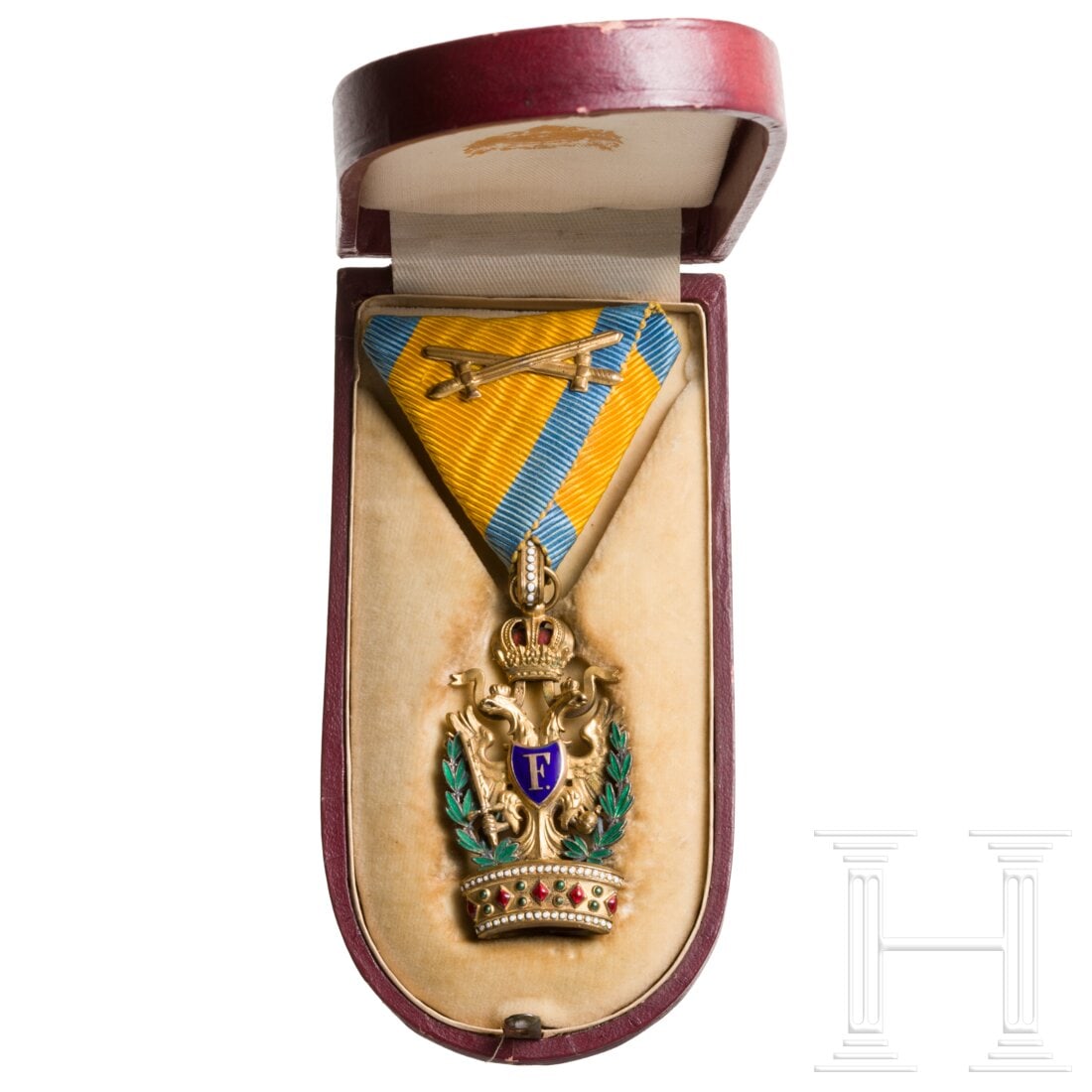 Imperial Austrian Order of the Iron Crown - a 3rd Class (Knight's Cross) with war decoration (1 of 8)