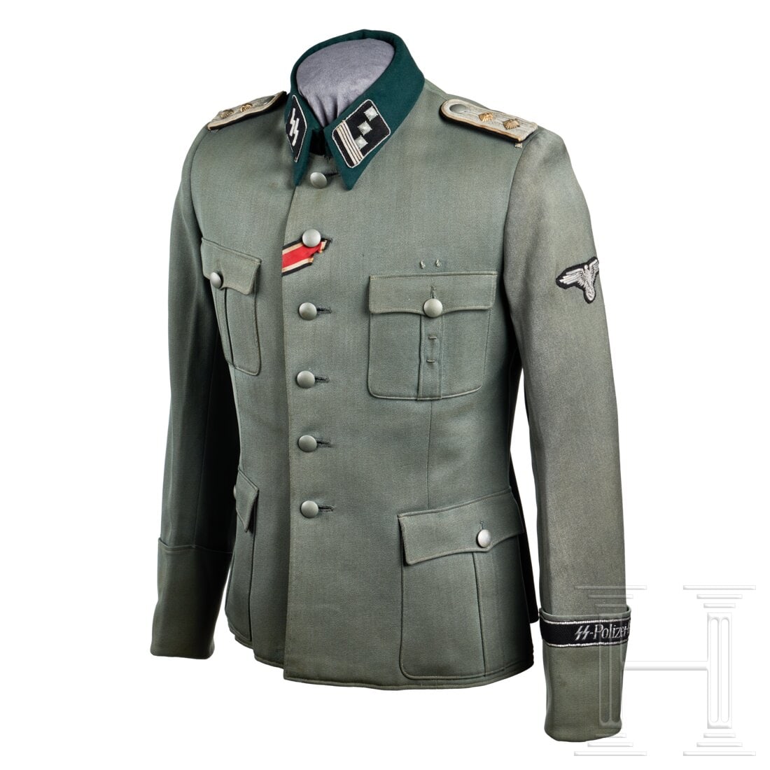 A Service Uniform For Sshauptsturmfã¼hrer Of Infantry 4. Sspolizei