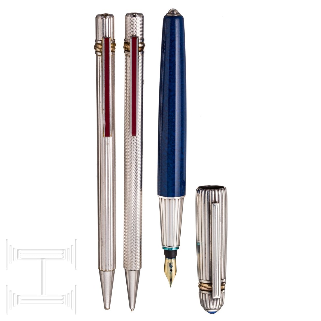 Three French vintage Cartier Trinity writing implements, 1980s (1 of 5)
