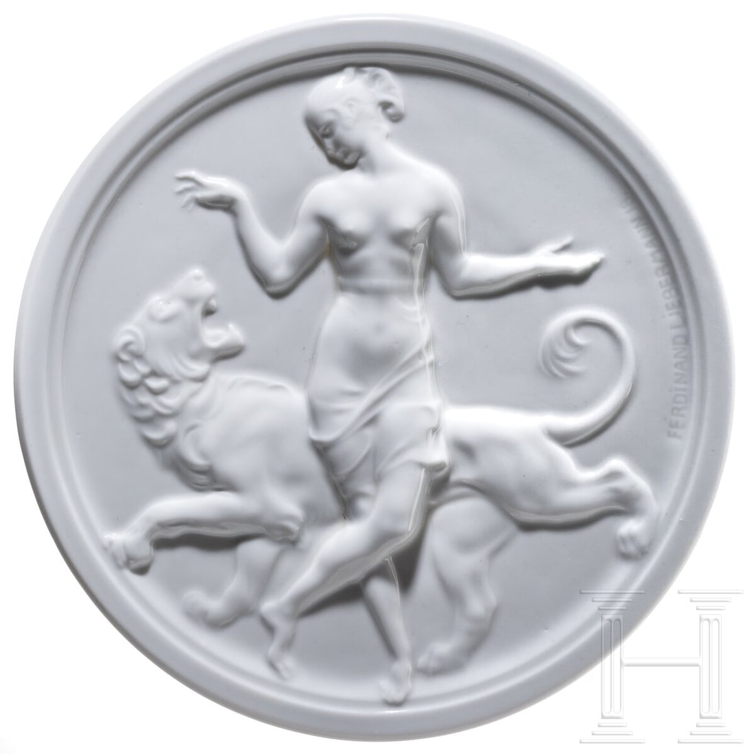 Ferdinand Liebermann - Allegory of Strength, Rosenthal Porcelain, Selb (Bavaria), dated 1918 (1 of 4)