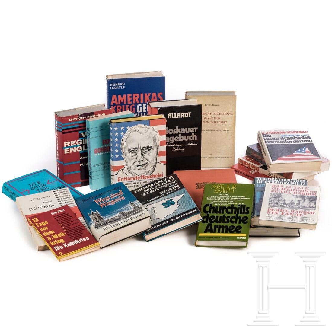 Karl-Jesko von Puttkamer (1900 - 1981) - 35 books from the library of the Konteradmiral and Hitler's: Karl-Jesko von Puttkamer (1900 - 1981) - 35 books from the library of the Konteradmiral and Hitler's MarineadjutantVon den Autoren persönlich gewidmet/signiert: David Irving, The destruction of Convo
