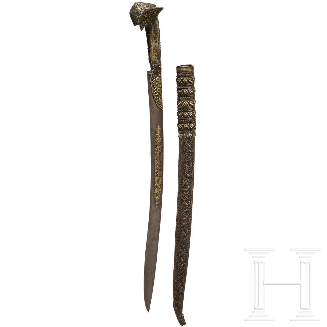 A yatagan, modern replica in Balkan-Ottoman style, 20th century (1 of 6)