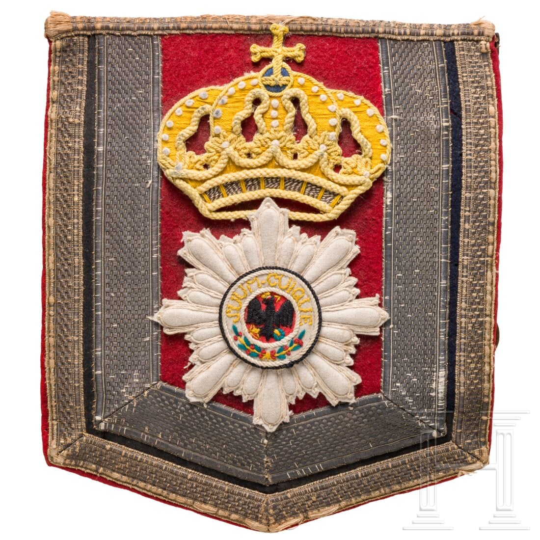 A textile saddle part for NCOs of the Garde du Corps (1 of 3)