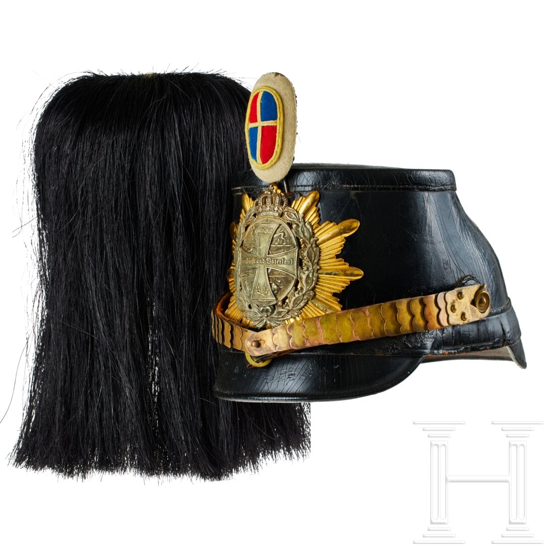 A shako for Mecklenburg Jaeger Battalion14 NCO Reserve, with bush (1 of 13)