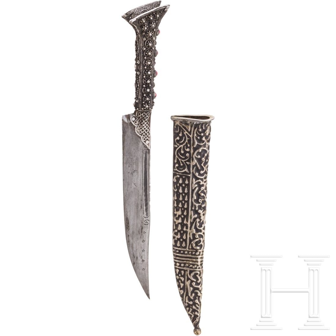 A silver-mounted Ottoman bicac, 1st half of the 19th century (1 of 6)