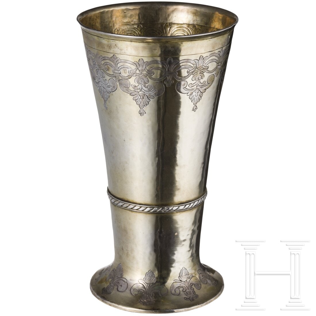 A large German silver-gilt beaker, Augsburg, circa 1732/33 (1 of 4)