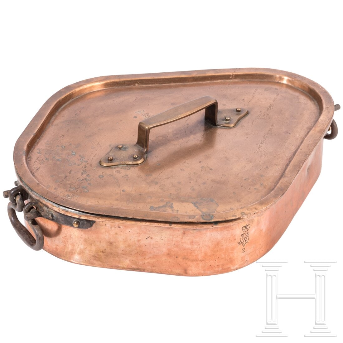 A large French copper fish roaster from the kitchen of Louis XV, mid-18th century (1 of 5)