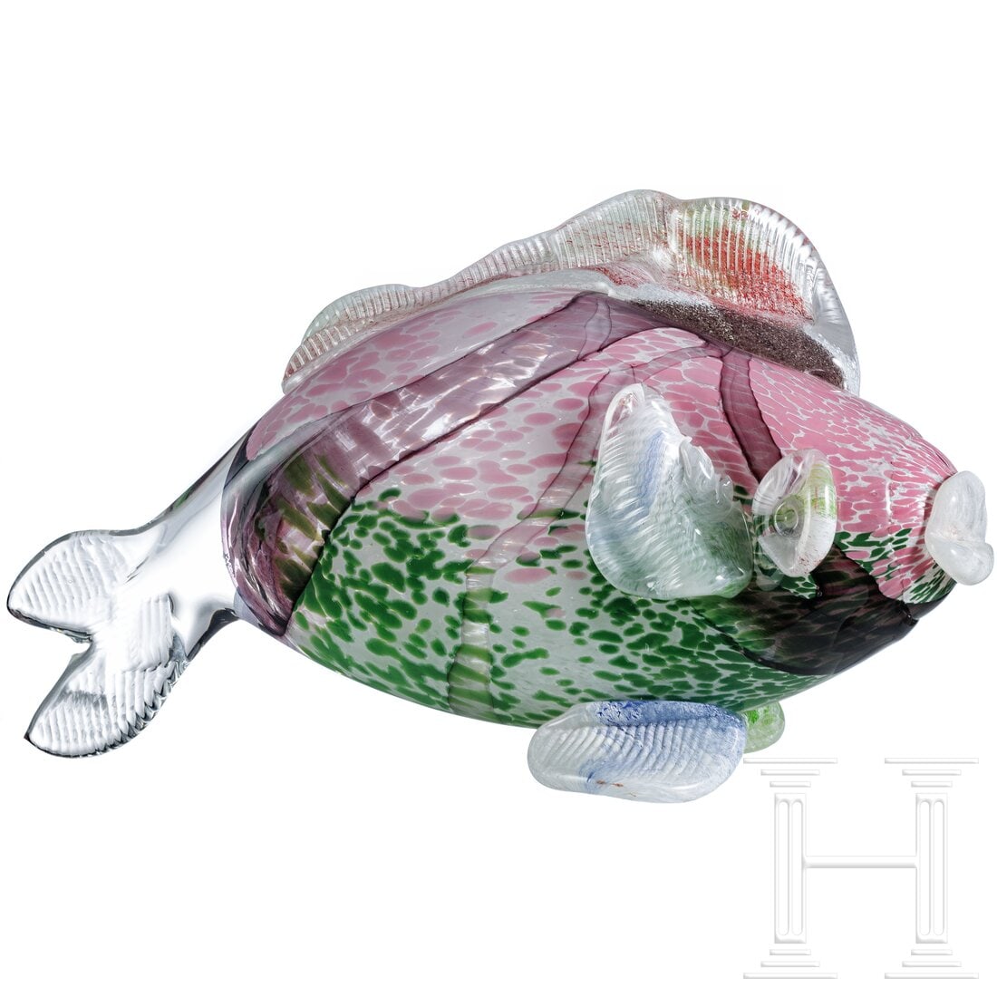 A large blown glass fish, Jean Claude Novaro (1943 - 2015), 2012 (1 of 4)