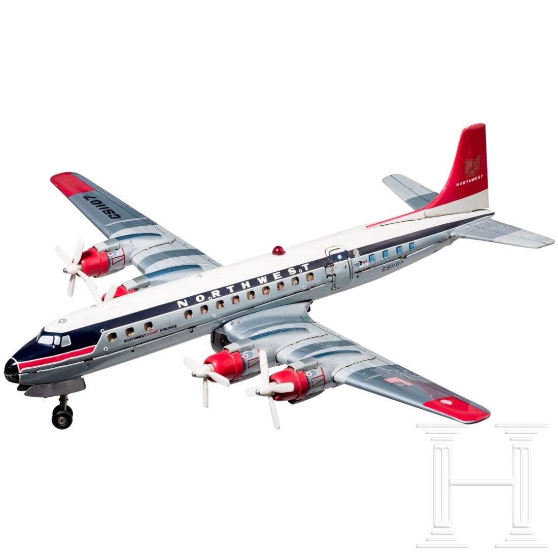 A Yonezawa DC-7C Plane of the Northwest Orient Airlines (1 of 6)