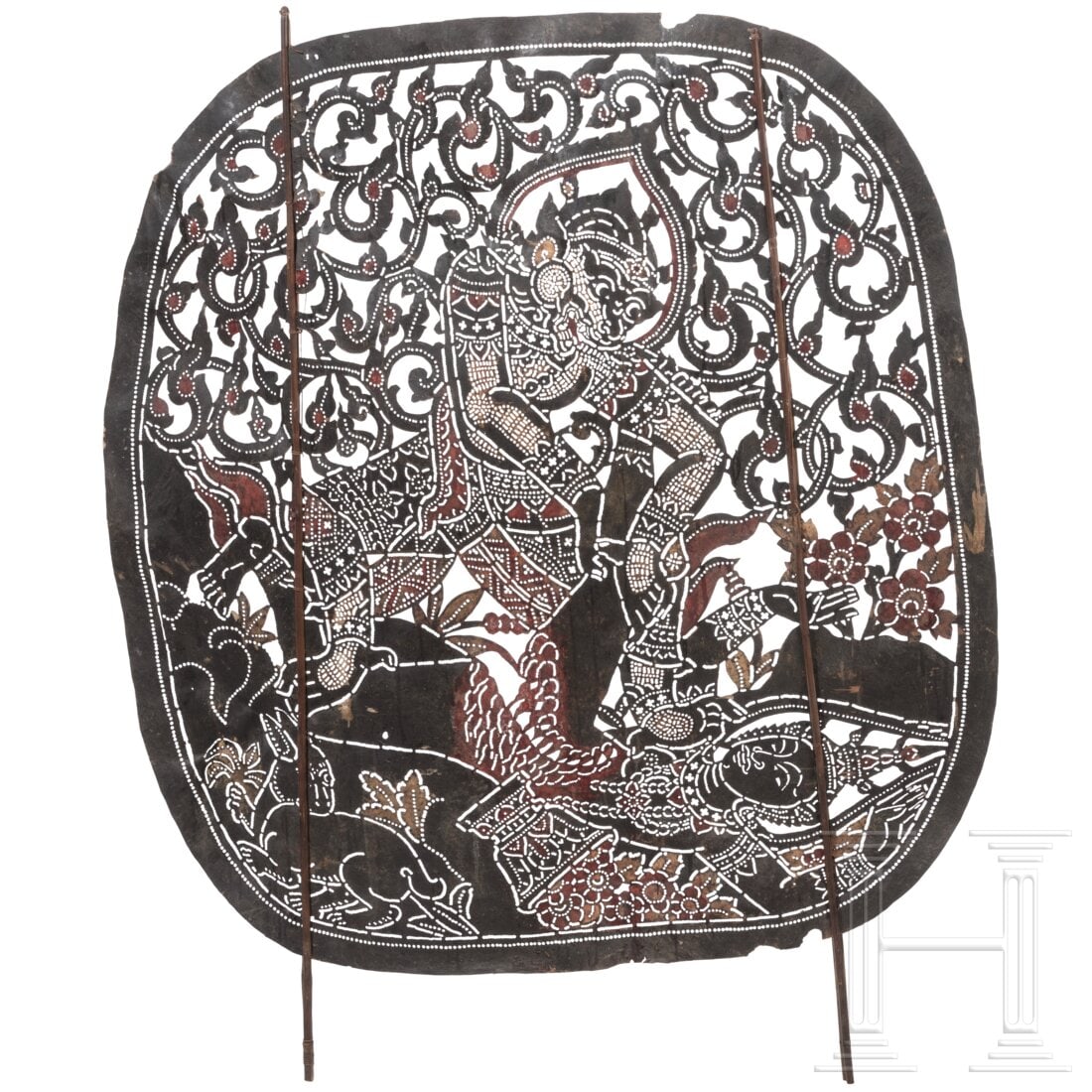 A large Thai nang yai figure group, 19th century (1 of 2)