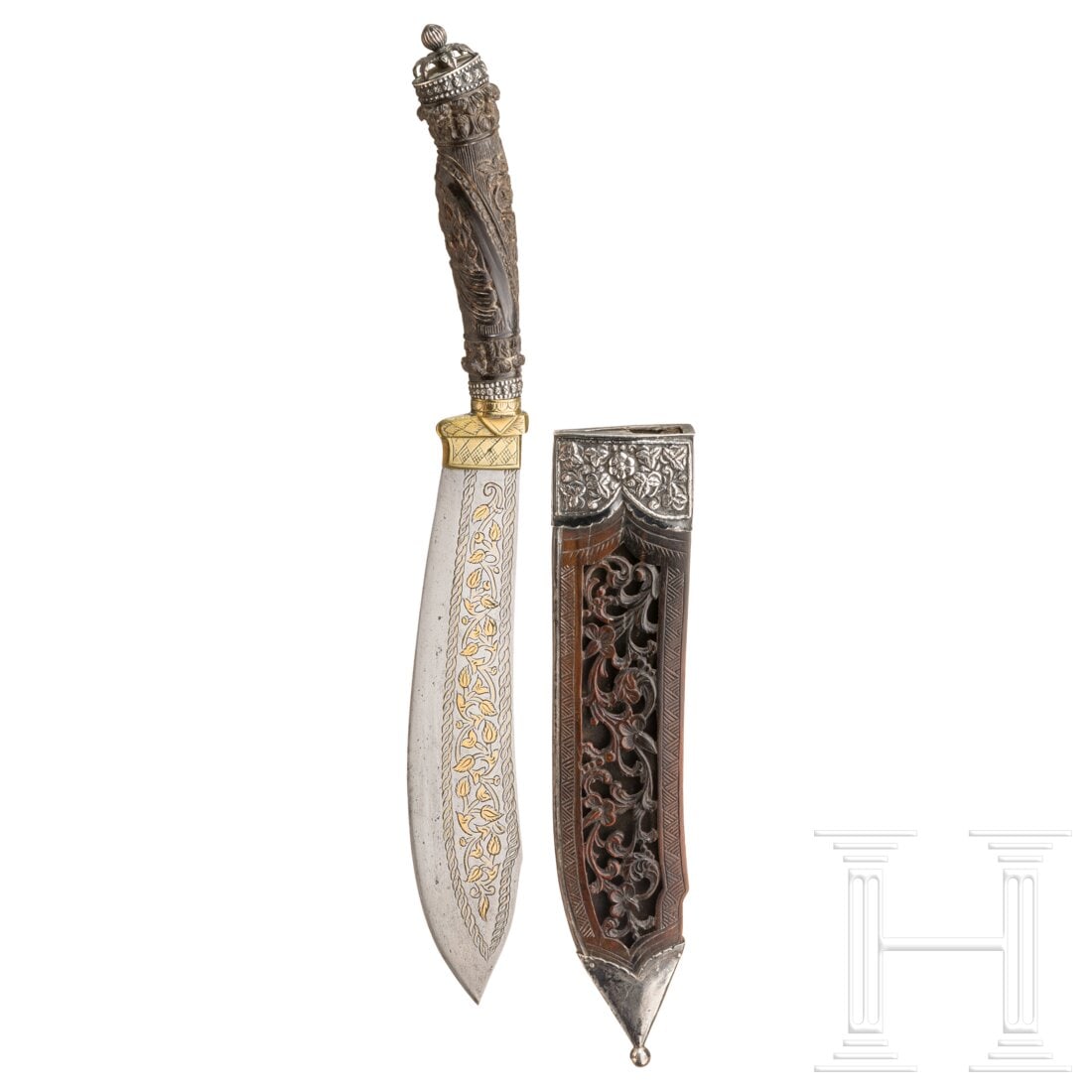 A Philippine silver-mounted bolo knife, 19th century (1 of 5)