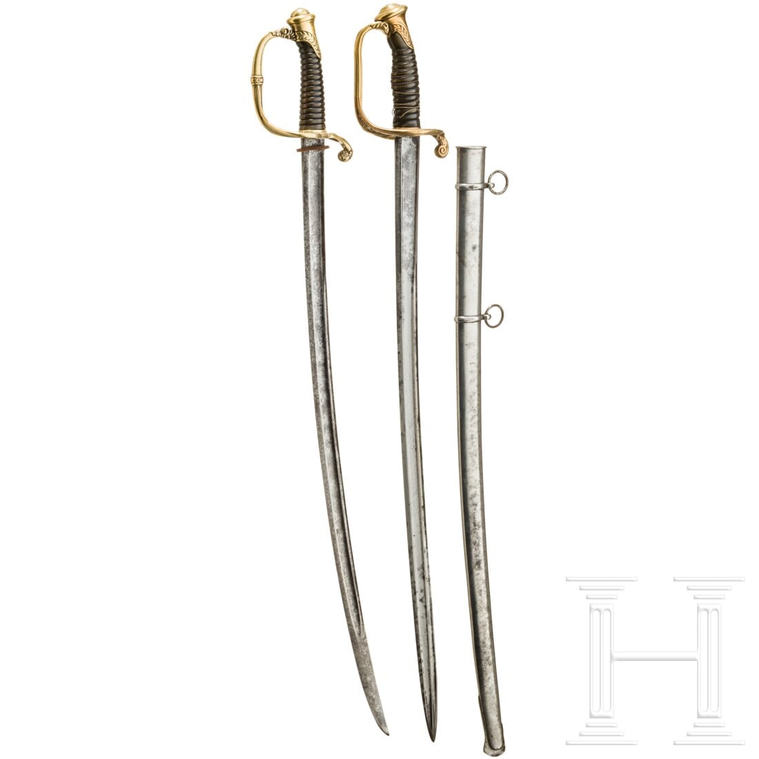 Two sabres for infantry officers, 19th century (1 of 4)
