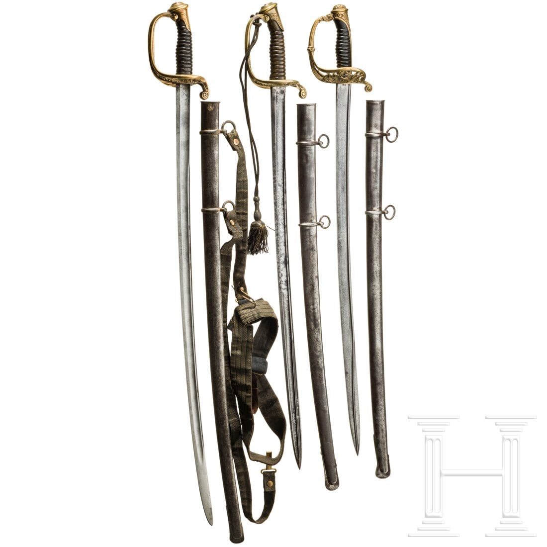 Three sabres for officers of the French army, 19th century (1 of 4)