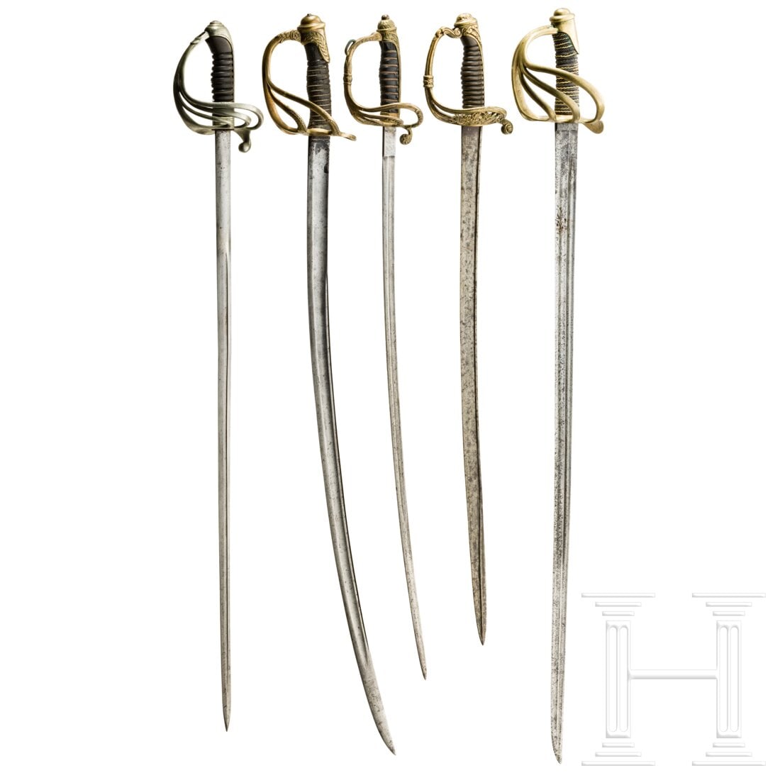 Five western European edged weapons, 19th/20th century (1 of 2)