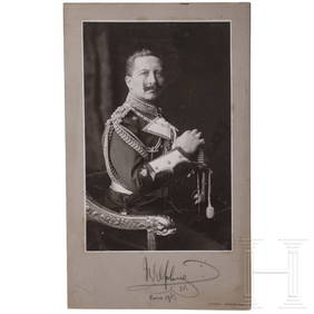 Kaiser Wilhelm II - a portrait photo signed by his own hand, dated 1903 (1 of 2)
