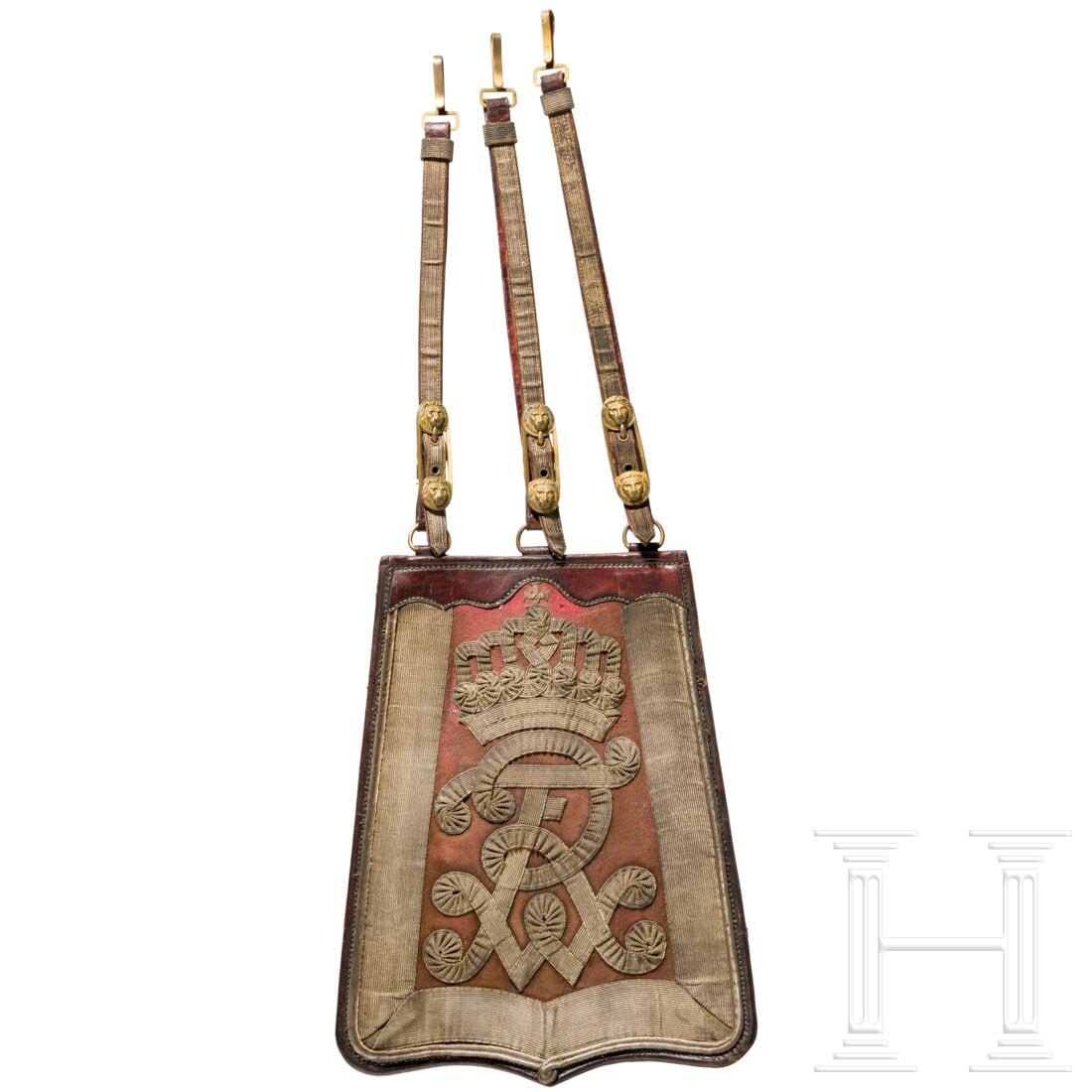 A sabretache for officers of the Hussar Regiments No. 1, 3, 13, 14 (1 of 4)