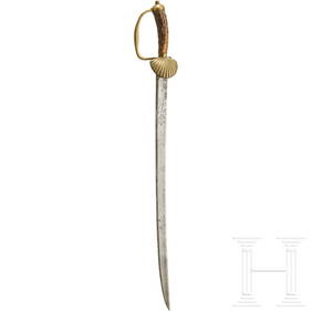 A German hunting hanger with cipher "FR", 18th/19th century (1 of 3)