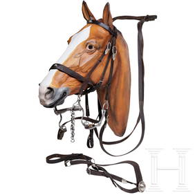 A bridle for the Uhlan Regiment No. 21 "Kaiser Wilhelm II, King of Prussia" (1 of 3)