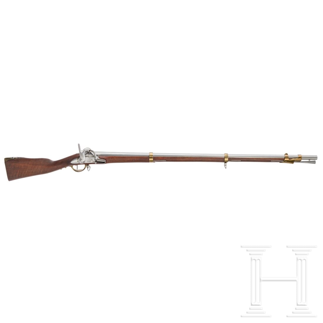 A converted percussion infantry rifle, Naples, 1838 (1 of 3)